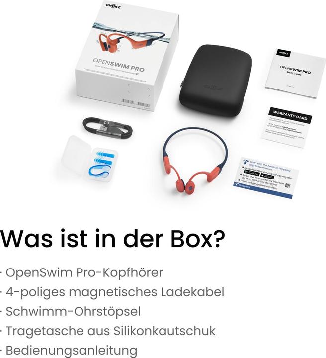 Immagine prodotto Shokz OpenSwim Pro (NC, 9 h, Senza fili)