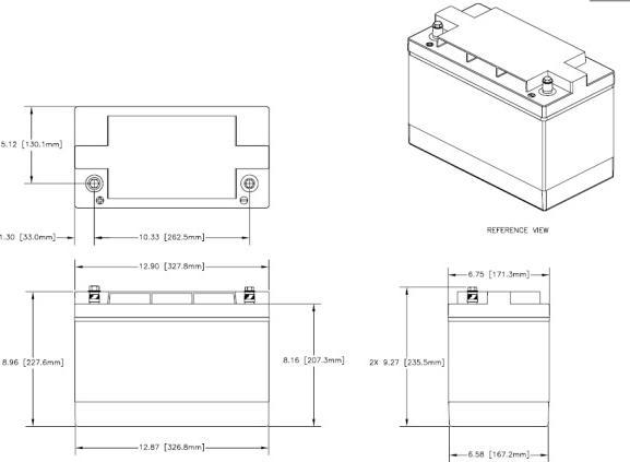 Produktbild Lifeline GPL-31XT (12 V, 125 Ah)