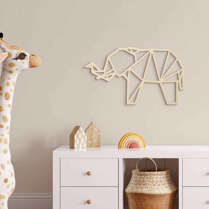 Image du produit Trenddeko Éléphant en origami (20 x 11 cm)