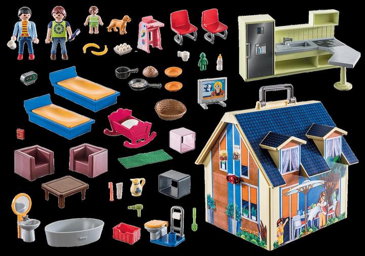 Produktbild Playmobil Mitnehm-Puppenhaus (70985, Playmobil Dollhouse)