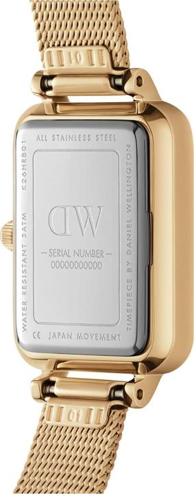 Immagine prodotto Daniel Wellington Quadro Pressed Evergold Bianco (Orologio da polso analogico, 20 mm)