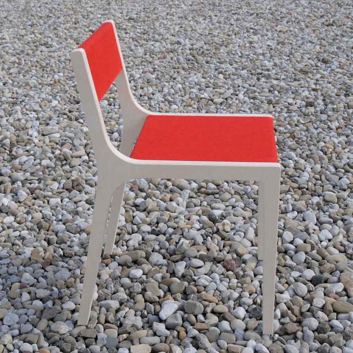 Sirch Sedia per bambini Sibis Slawomir in feltro rosso (Divano per bambini)