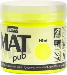 Image du produit Pebeo Acrylique Mat Pub (Jaune fluorescent, 140 ml)