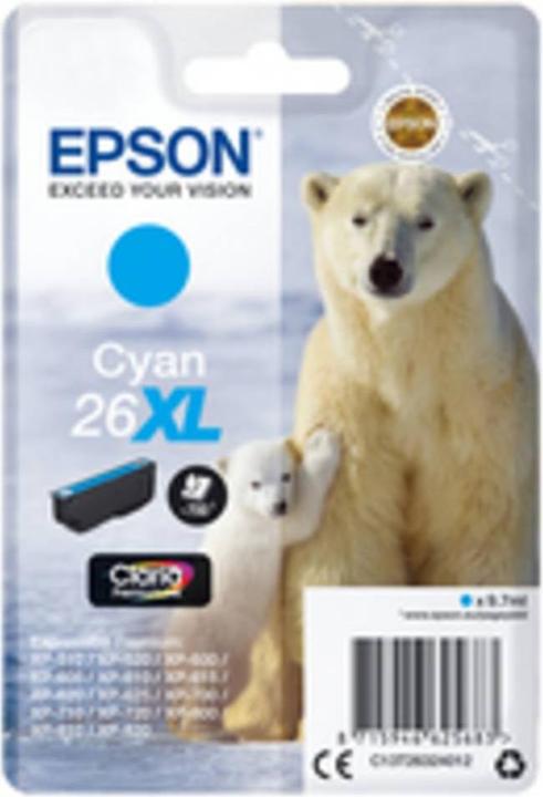 Actual product image Epson 26XL Claria Premium (C)