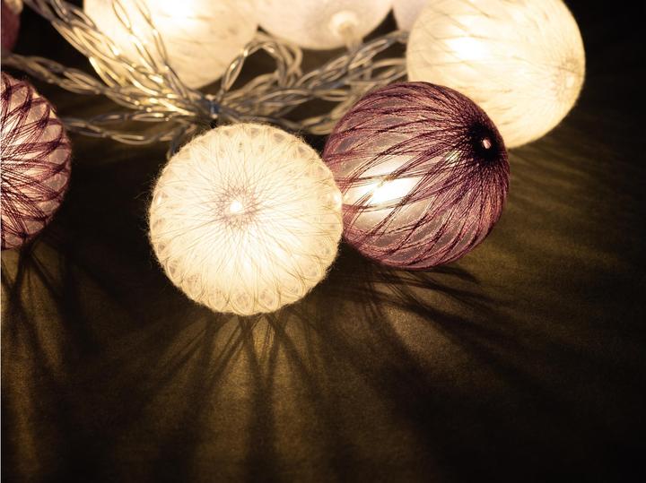 Image du produit Cocon Guirlande lumineuse LED violet/blanc, 175 cm (1.75 m)