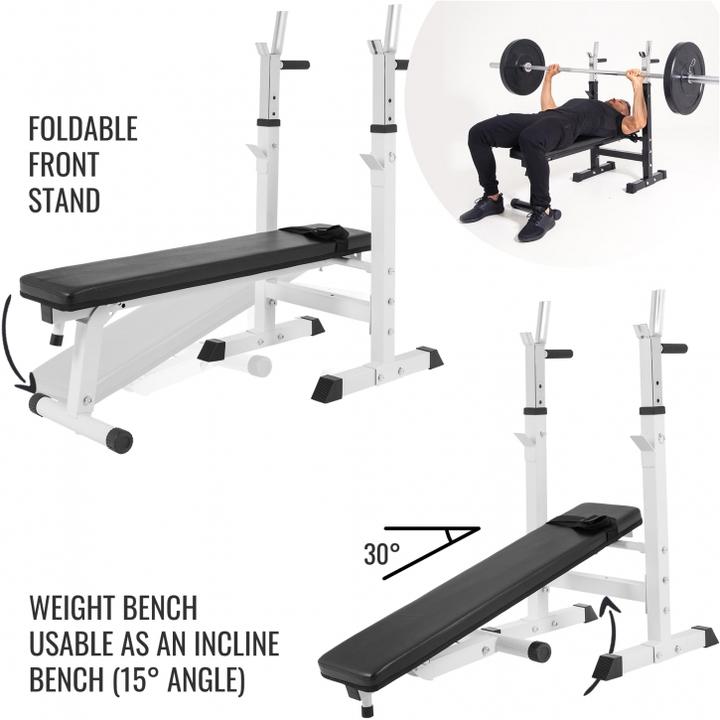 Image du produit Gorilla Sports Banc de musculation avec étagère