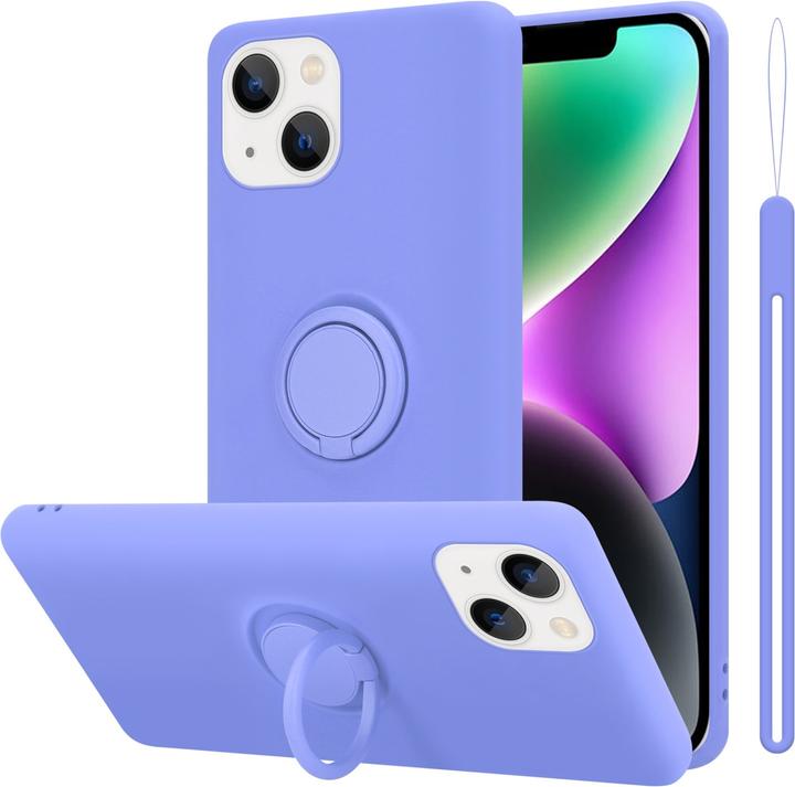 Actual product image Cadorabo Case for Apple iPhone 14 PLUS in TPU Liquid Ring Silicone Case Style (Apple iPhone 14 Plus)