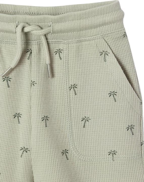 Produktbild Vertbaudet Bio-Kollektion: Baby Shorts aus Waffelpikee mit Palmen (74)