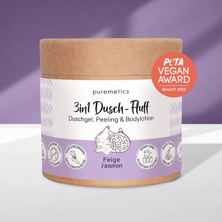 Immagine prodotto Puremetics 3in1 Dusch-Fluff 'Feige Jasmin'