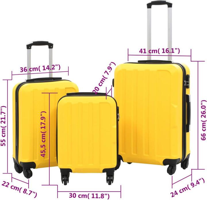 Actual product image VidaXL Una (Hand luggage (up to 50 litres), M (50 - 90l))