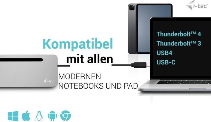 Actual product image i-tec USB-C Hub (USB-C, 8 Ports)
