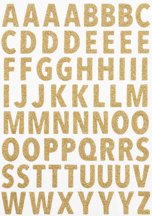 Image du produit Hobby Fun Autocollants scintillants "Lettres