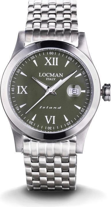 Actual product image Locman Italy Men's Watch Iceland green Ref. 0614A03 (Analogue wristwatch, 40 mm)