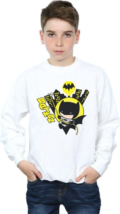 Actual product image Boys Chibi Batman Swinging Sweatshirt (140, 146)