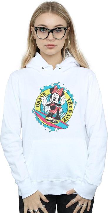 Immagine prodotto Disney Minnie Mouse Brave The Wave Felpa con Cappuccio Donna (L)