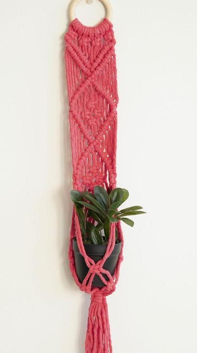 Image du produit Hoooked Kit de bricolage macramé suspension florale Bali corail