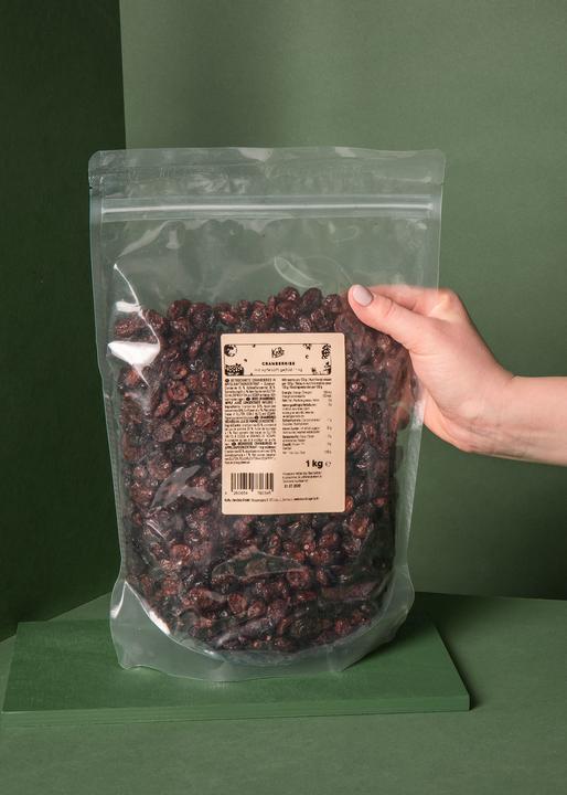 Actual product image KoRo Cranberries sweetened with apple juice (1000 g)