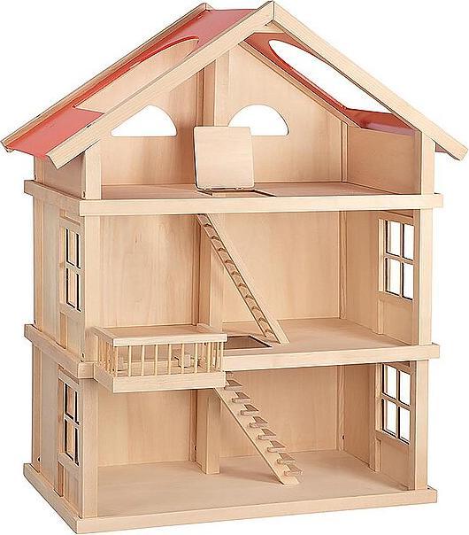 Produktbild Goki Hölzerne Puppe Haus XL