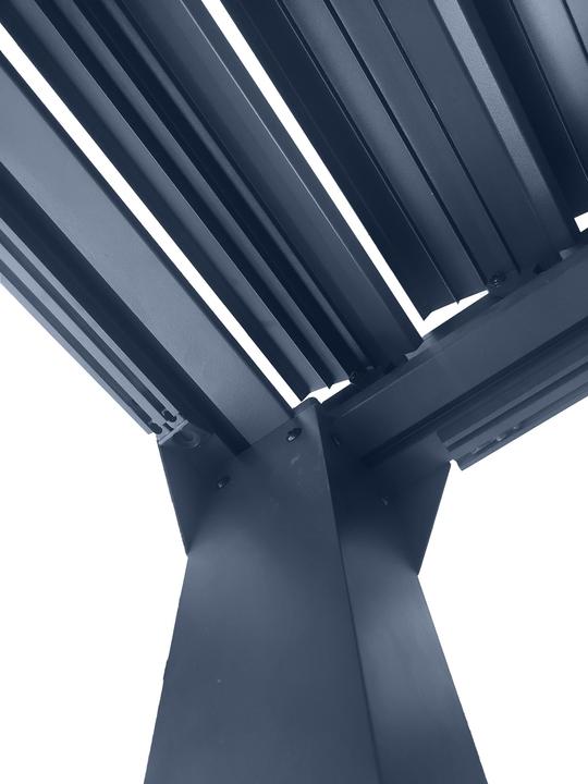 Image du produit Jet-Line Pavillon Tente à lamelles Toit de jardin Dubaï II 3x3m Aluminium (300 cm, 300 cm)