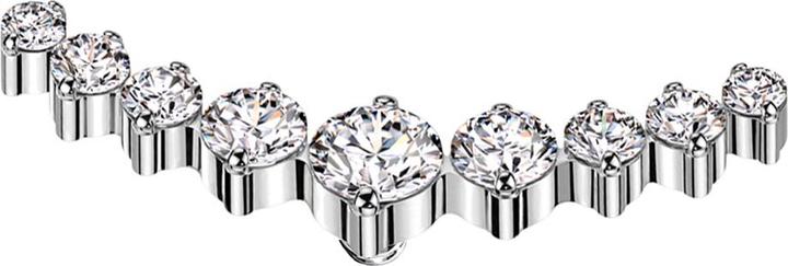 Immagine prodotto Star Piercing Anello blu Bordi arrotondati (Acciaio chirurgico 316L, senza ottone)