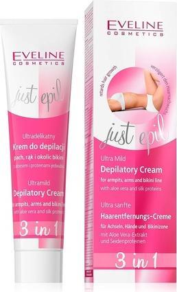Eveline Just Epil 3In1 Ultra-Delicate Cream Is An Epilation Smell Of Hands And Bikini Area 125Ml (125 ml)