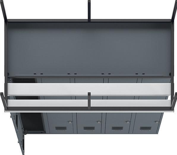 Image du produit Wolf Vestiaire mi-hauteur avec piètement banc (150 cm, 214 cm)