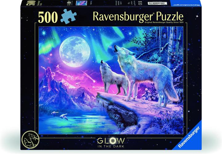Actual product image Ravensburger Wolf in the northern lights (500 pieces)