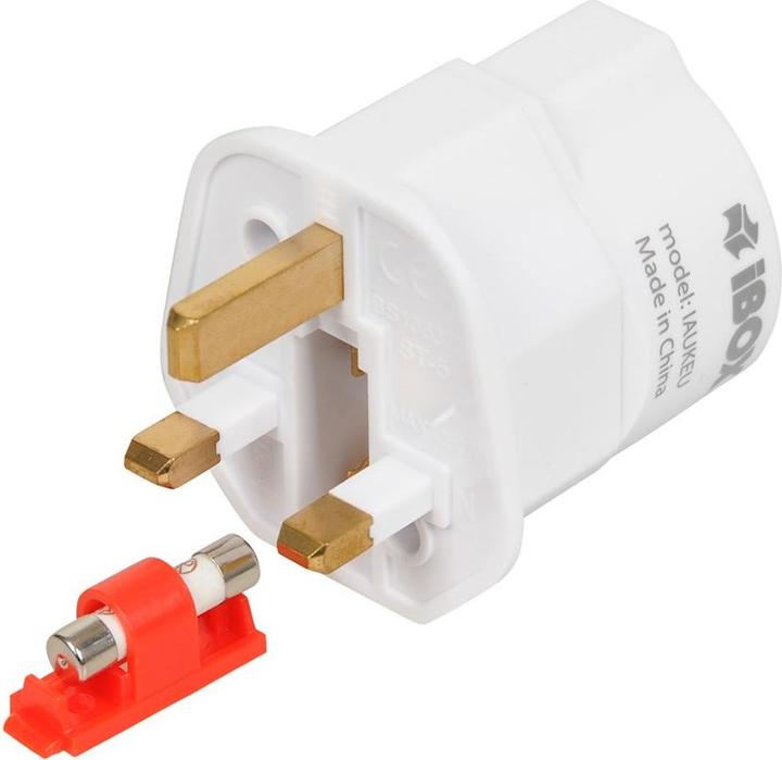 Actual product image iBox Adapter Iaukeu Gniazdo Zasilania Uk Do Eu
