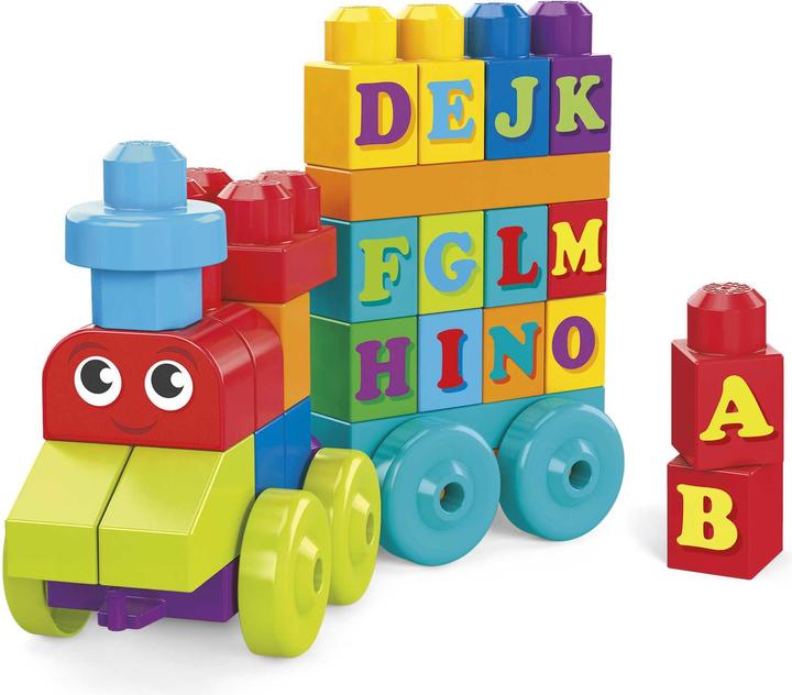 Image du produit Mega Bloks Train d'apprentissage ABC (60 pièces)