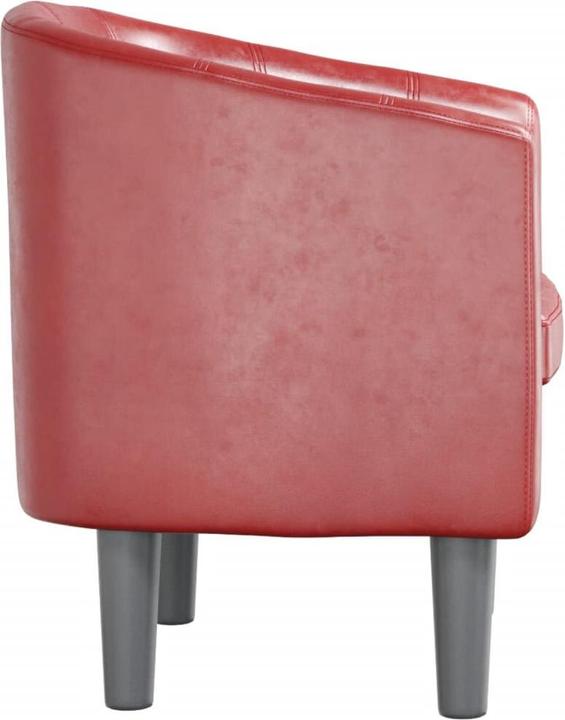 Image du produit VidaXL Clubsessel Weinrot Kunstleder,Farbe: Weinrot,Material