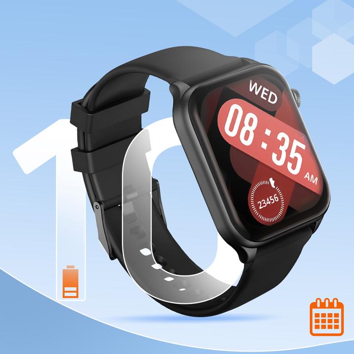 Actual product image Riversong smartwatch Motive 9E space gray SW905 AMOLED