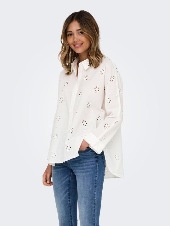 Image du produit Only Onlnew Lina Grace Ls Brod Angl Shirt Wvn (S)
