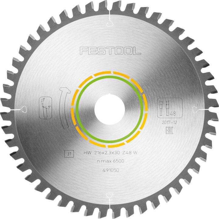 Festool Fijngetand zaagblad 216 x 2,3 x 30 mm, W48