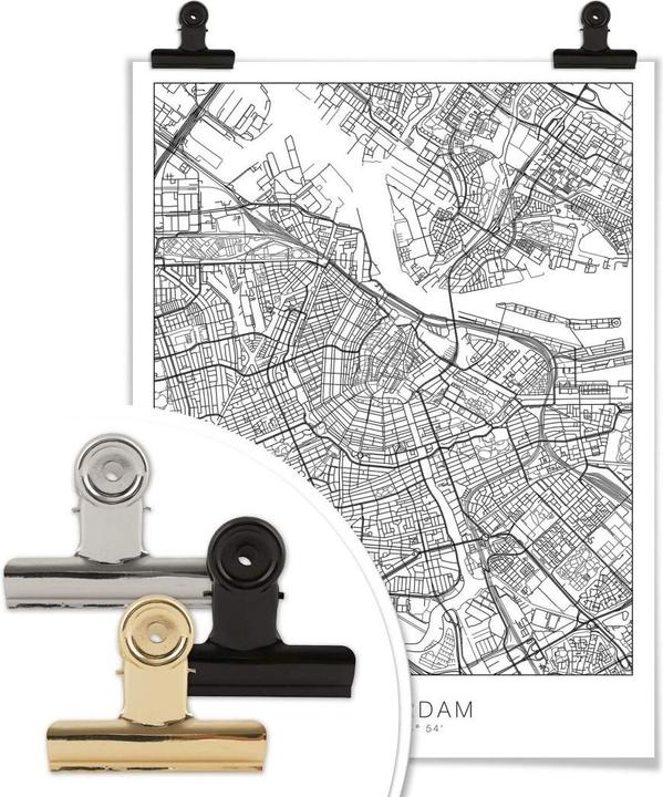 Immagine prodotto Trenddeko Mappa della città di Amsterdam (120 x 150 cm)