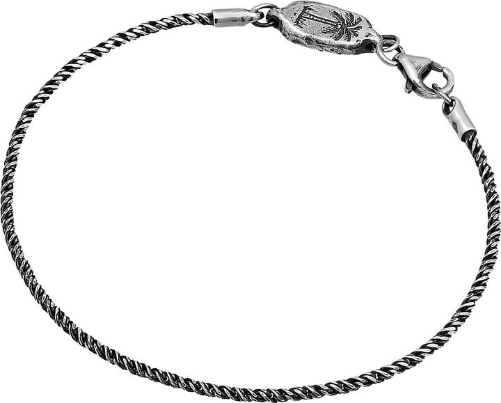 Produktbild Haze & Glory Armband Herren Kordelkette - Paradise 925 Silber oxidiert (21 cm, 925er Sterling Silber)