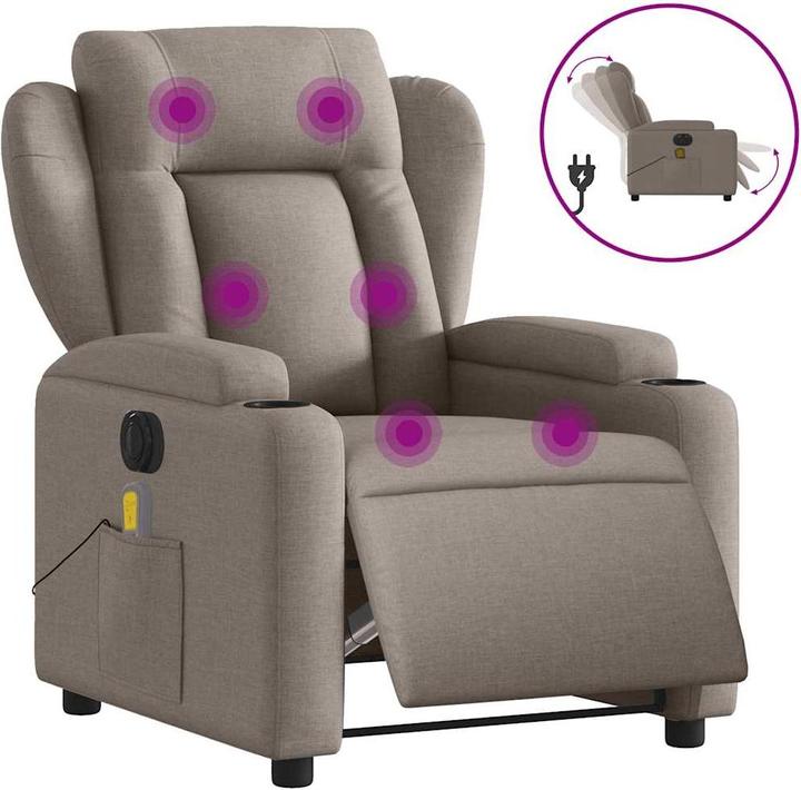 Produktbild VidaXL Massagesessel Elektrisch Stoff