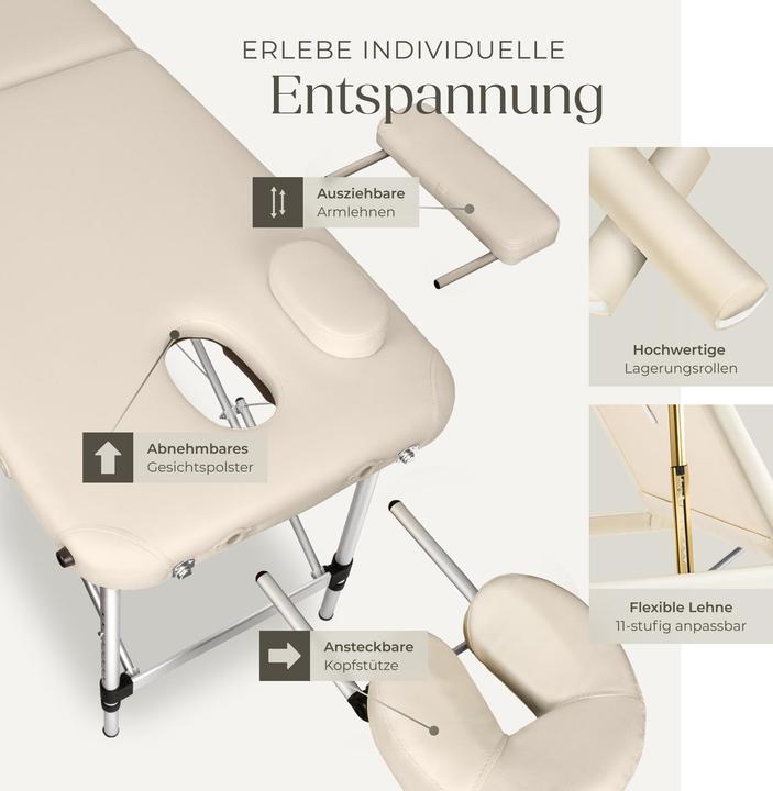 Produktbild tectake 3 Zonen Massageliege