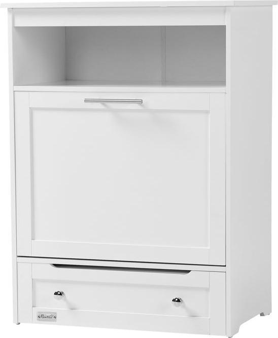Actual product image Swisshandel24 Haustier-Futterschrank Tierfutterschrank mit 2 Edelstahlnäpfen, 3 Haken, Weiss