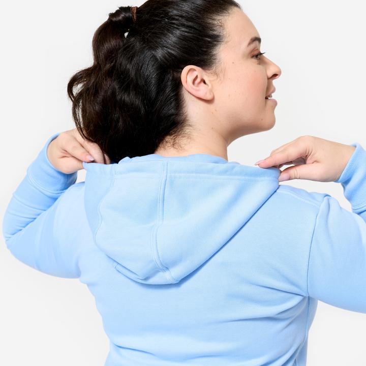 Actual product image Domyos Hoodie Damen Baumwolle - hellblau (S)