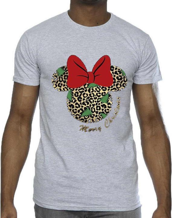 Image du produit Disney - T-shirt MINNIE MOUSE LEOPARD CHRISTMAS - Homme (XL)