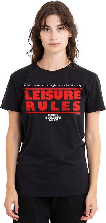 Immagine prodotto Ferris Bueller´s Day Off Ferris Bueller's Day Off Leisure Rules Maglietta Adulto Unisex (L)
