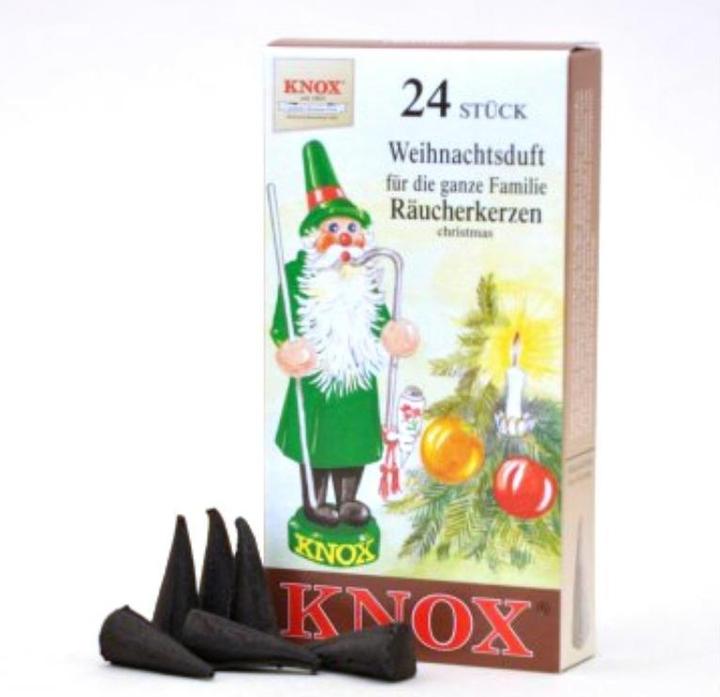 Produktbild Knox Räucherkerzen - Weihnachtsduft 24 Stk., Kegel
