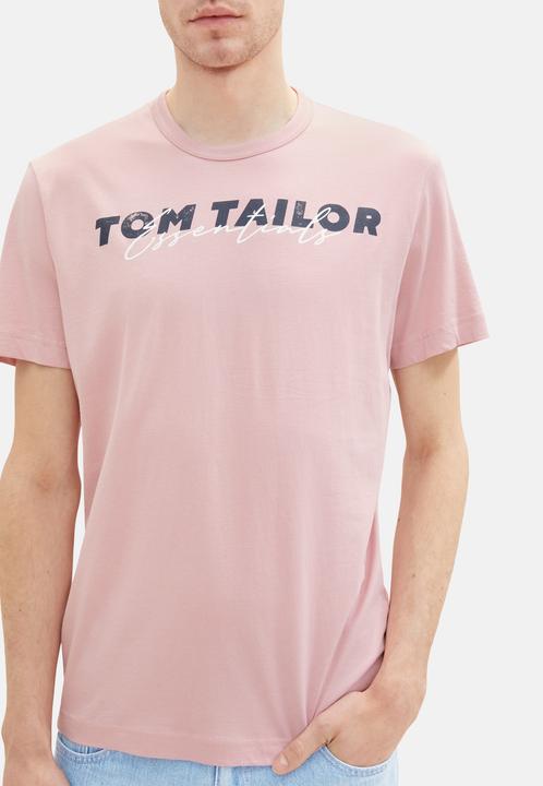Produktbild Tom Tailor T-Shirt Kurzarmshirt mit Front-Logo-Print (XL)