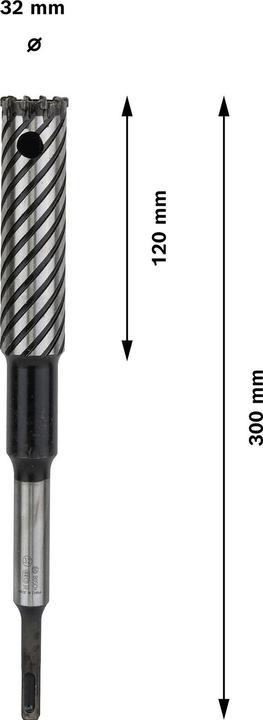 Actual product image Bosch Professional Zubehör PRO SDS plus Rebar Cutter drill bit, 32 x 120 x 300 mm (32 mm)