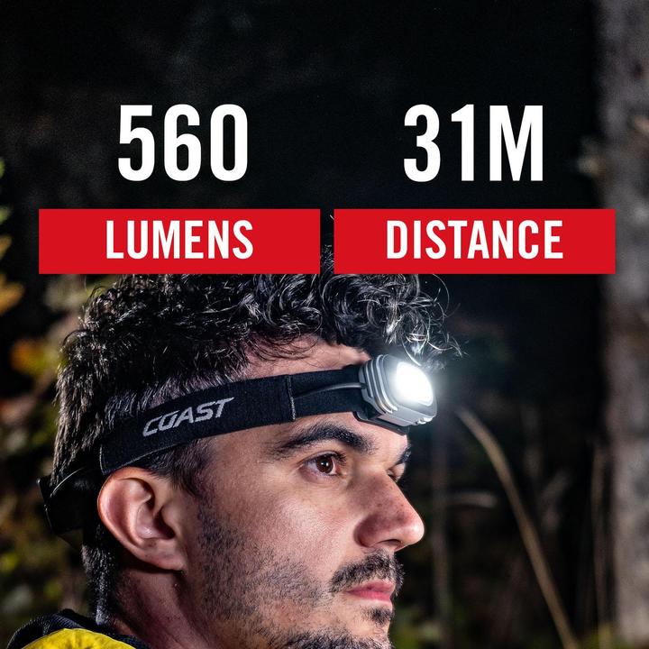Image du produit Coast RL10 Lampe frontale à lumière blanche et rouge (560 lm)