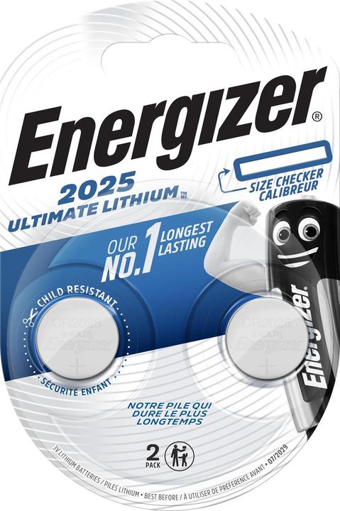 Actual product image Energizer Ultimate Lithium (2 pcs., CR2025, 155 mAh)