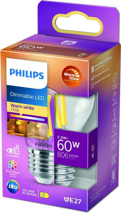 Produktbild Philips LED Classic (E27, 5.90 W, 806 lm, 1 x, D)