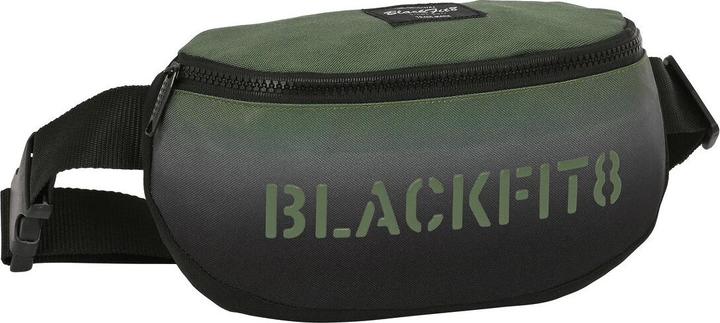 Actual product image Safta Belt Bag Gradient Black Military Green (23 x 14 x 9 cm)