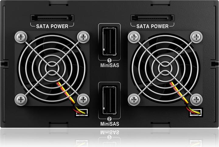 Immagine prodotto Icy Box IB-2281MSK Backplane Backplane per 8x 6.35cm 2.5 pollici hard drives supporta Plug and Play e...