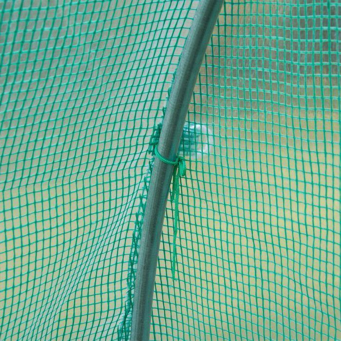 Produktbild Swisshandel24 Polyethylenfolie, 3x2x2m, Ersatzfolie mit 6 Fenster, für Gartentunnel, Gewächshaus, Folientunnel, Ge